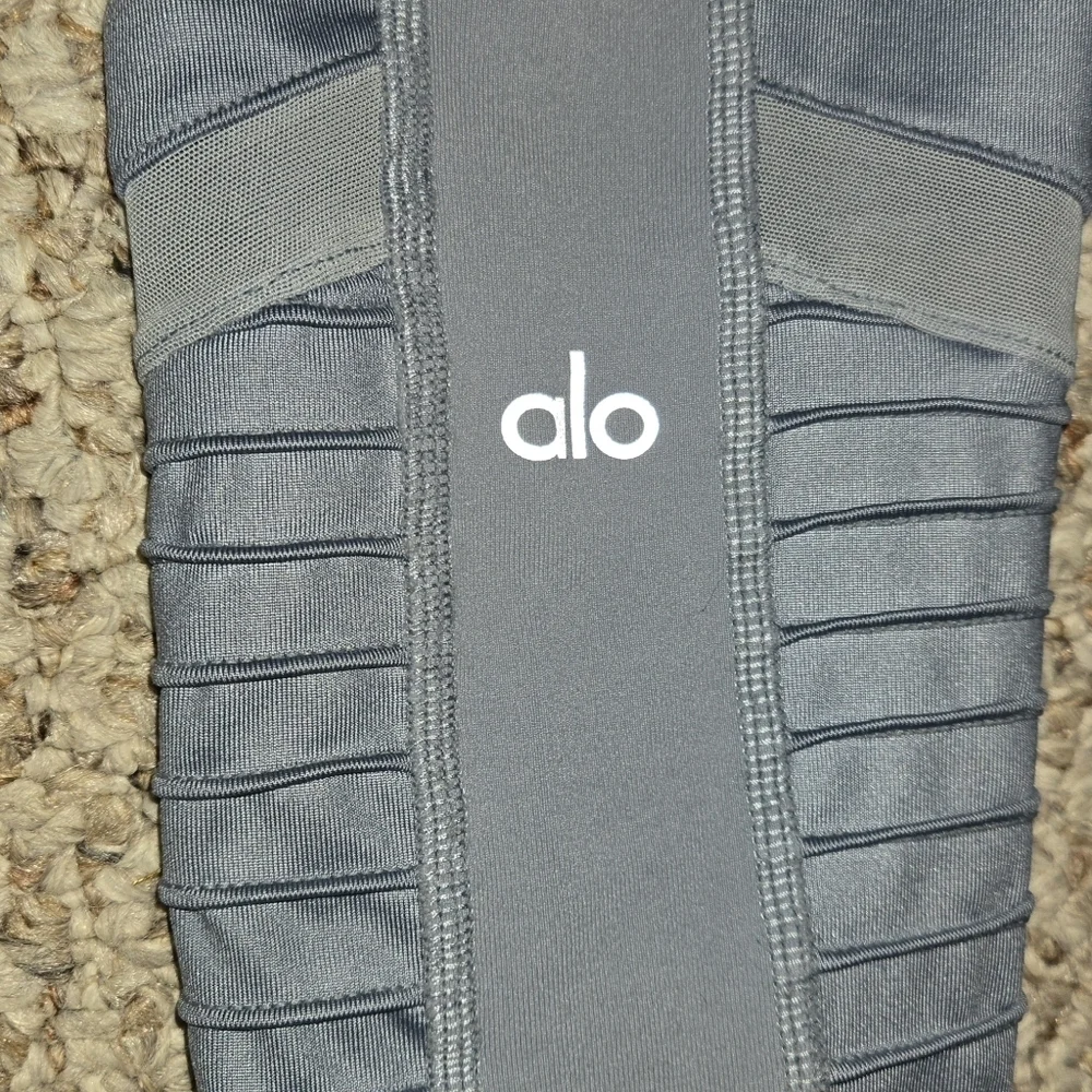 Alo High Waisted Moto Legging In Blue